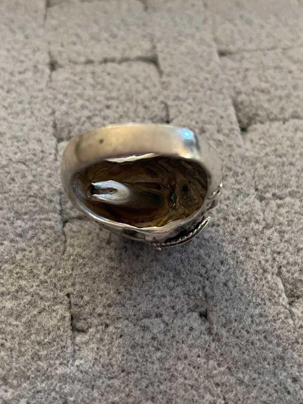 Vintage Sterling Silver Ring Sz 5 Handmade Amethyst Bob Stringer OOAK Y2K $325 - Picture 6 of 16